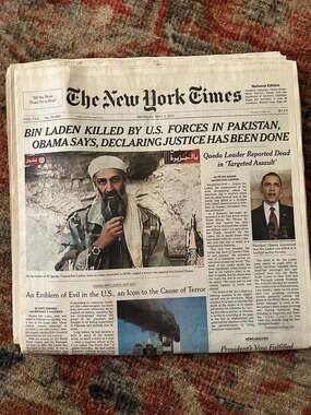 The New York Times May 2 2011 Bin Laden Killed Historic Newspaper